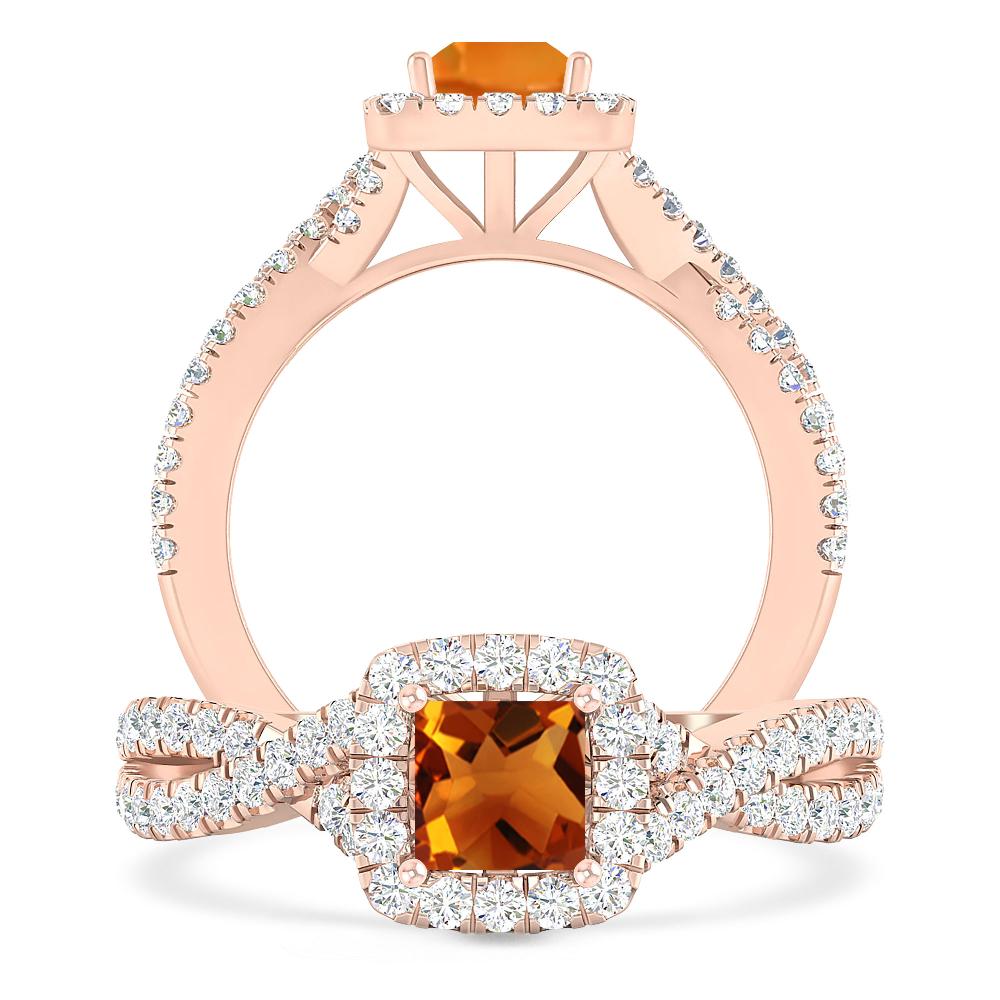 Rose Gold - Citrine