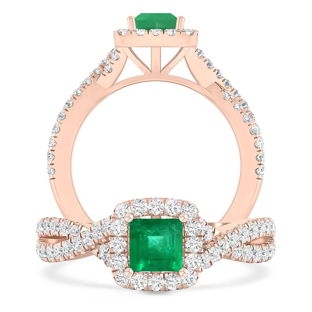 Rose Gold - Emerald