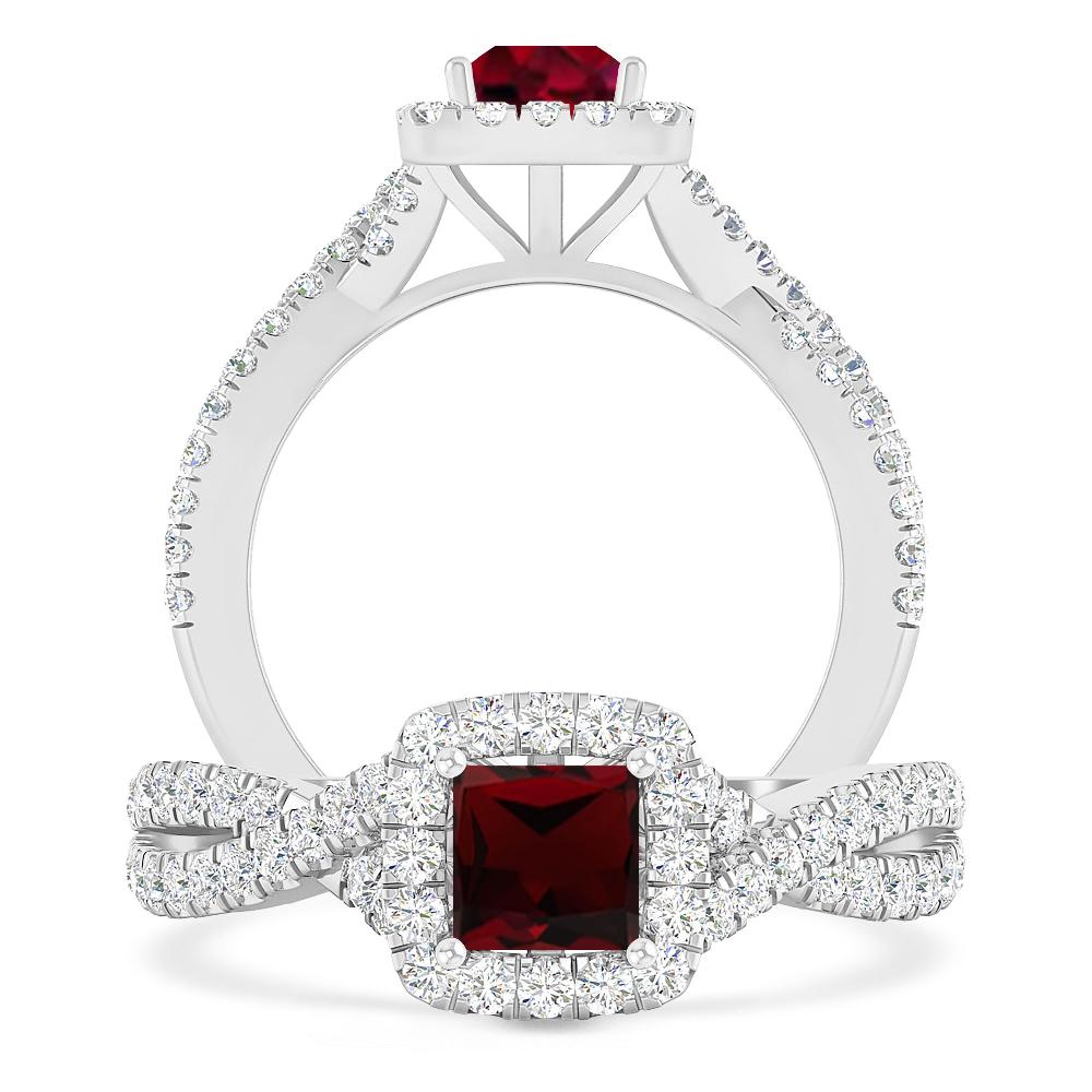 White Gold - Garnet