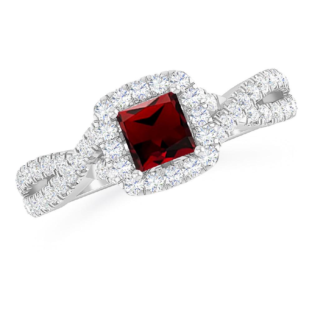 White Gold - Garnet