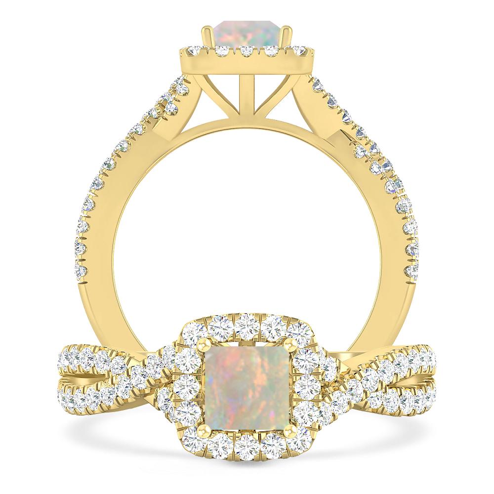 Yellow Gold - Opal