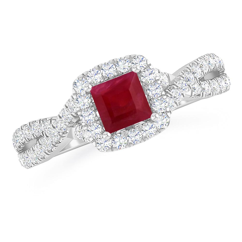 White Gold - Ruby