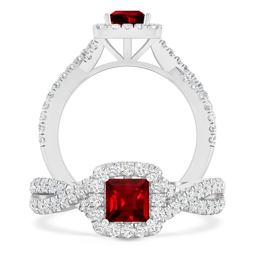 White Gold - Ruby