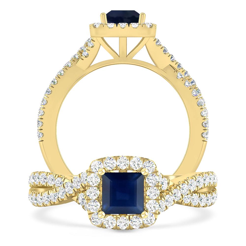 Yellow Gold - Sapphire