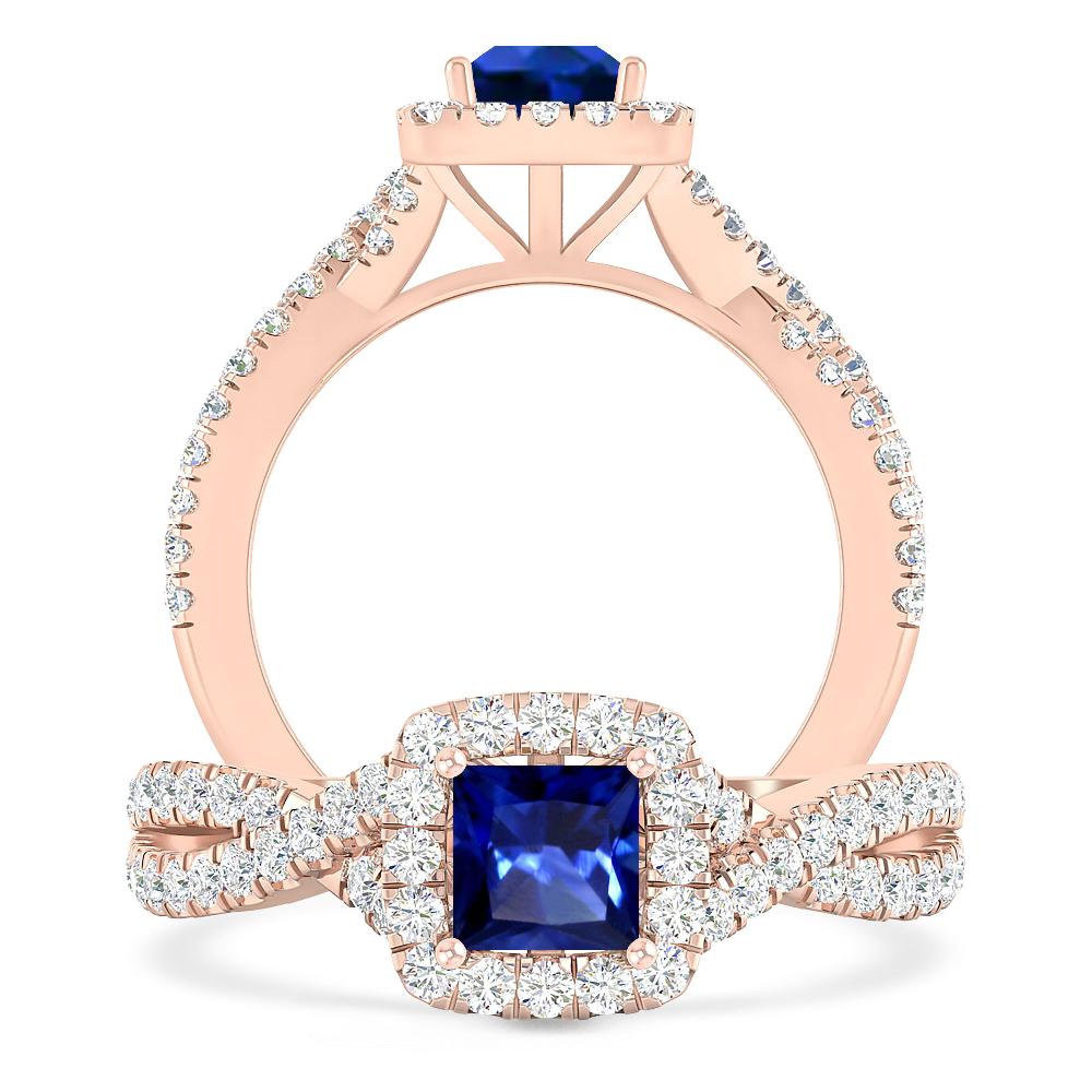 Rose Gold - Sapphire