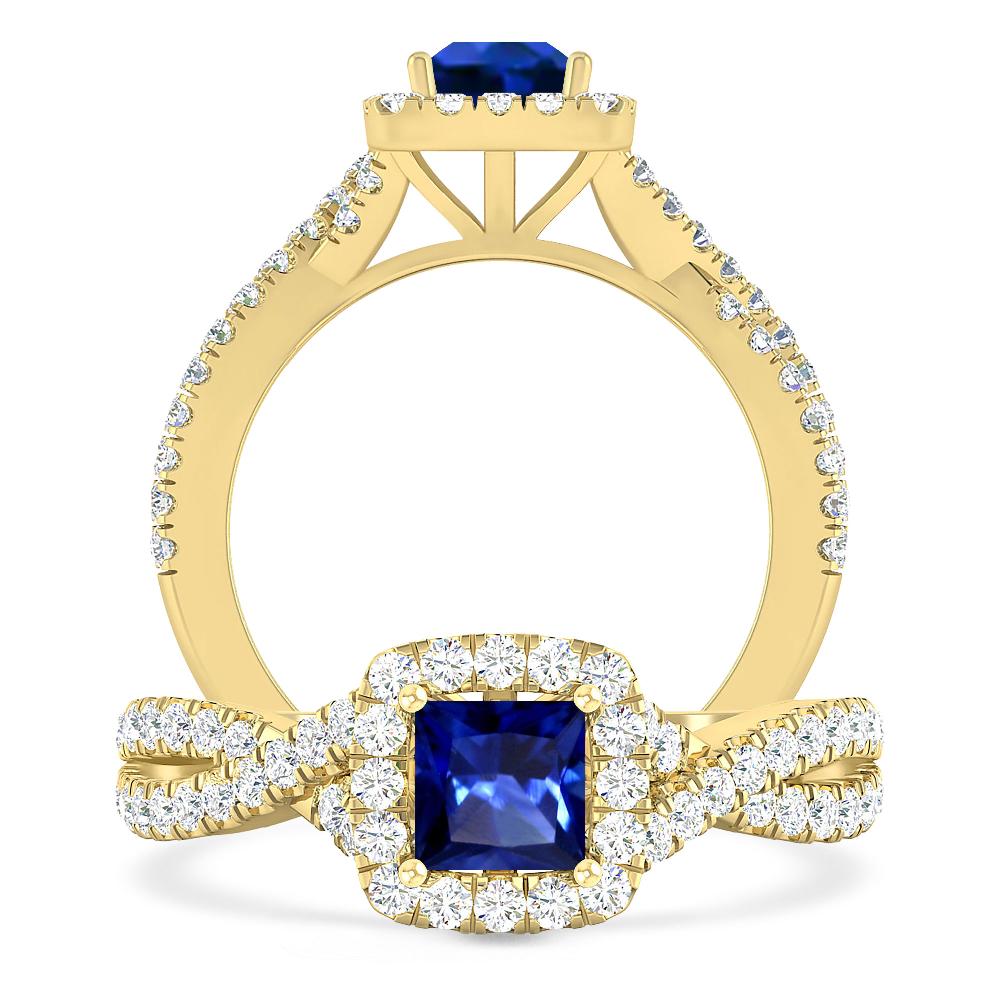 Yellow Gold - Sapphire