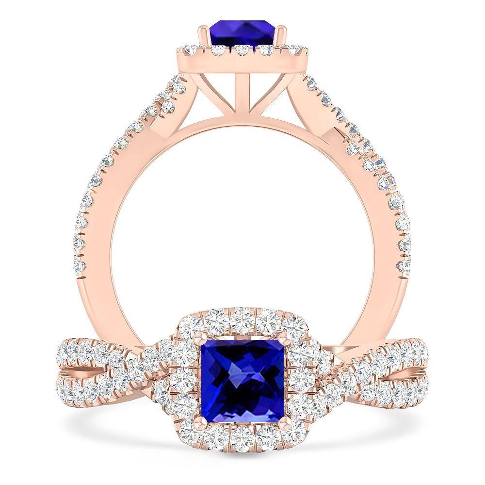 Rose Gold - Tanzanite