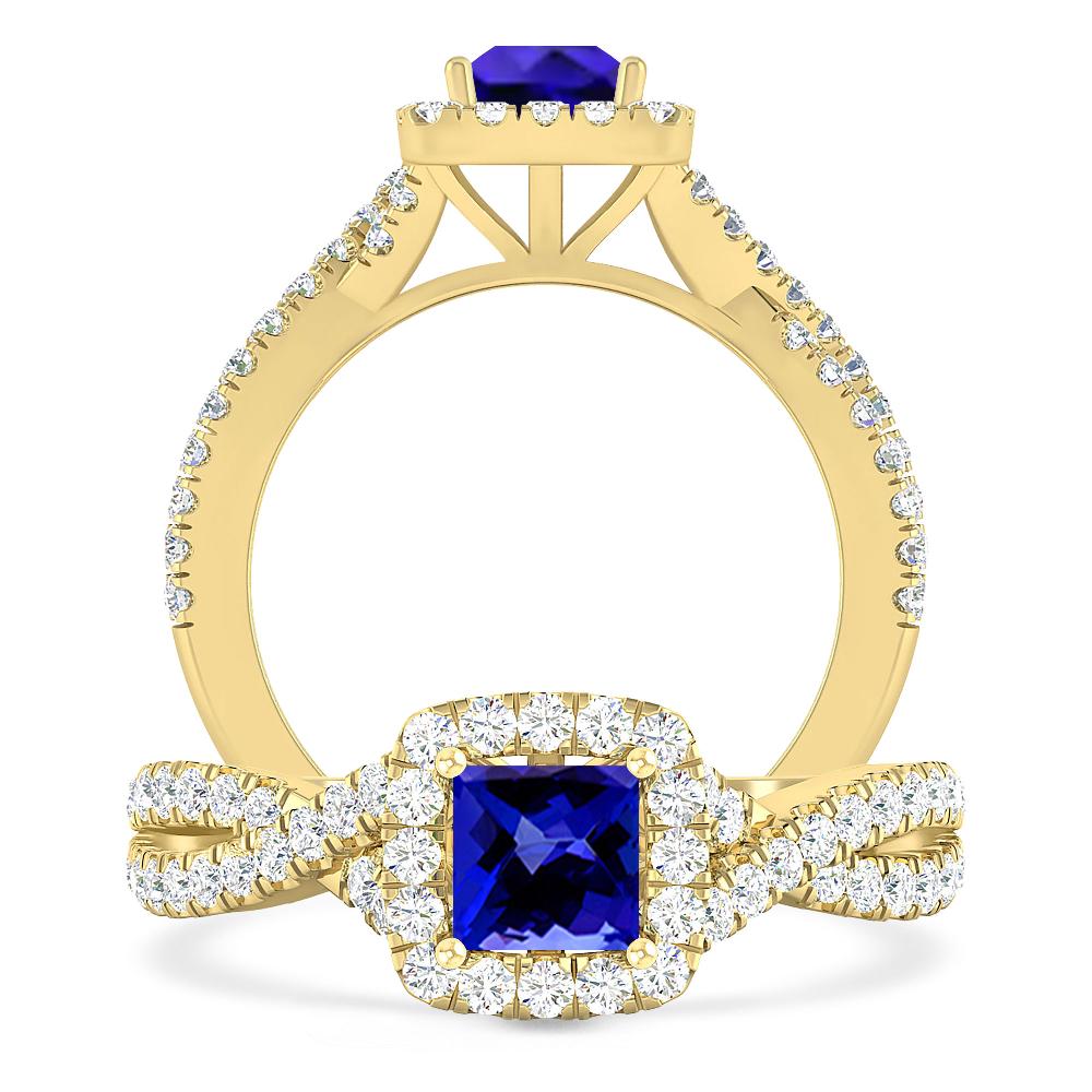 Yellow Gold - Tanzanite