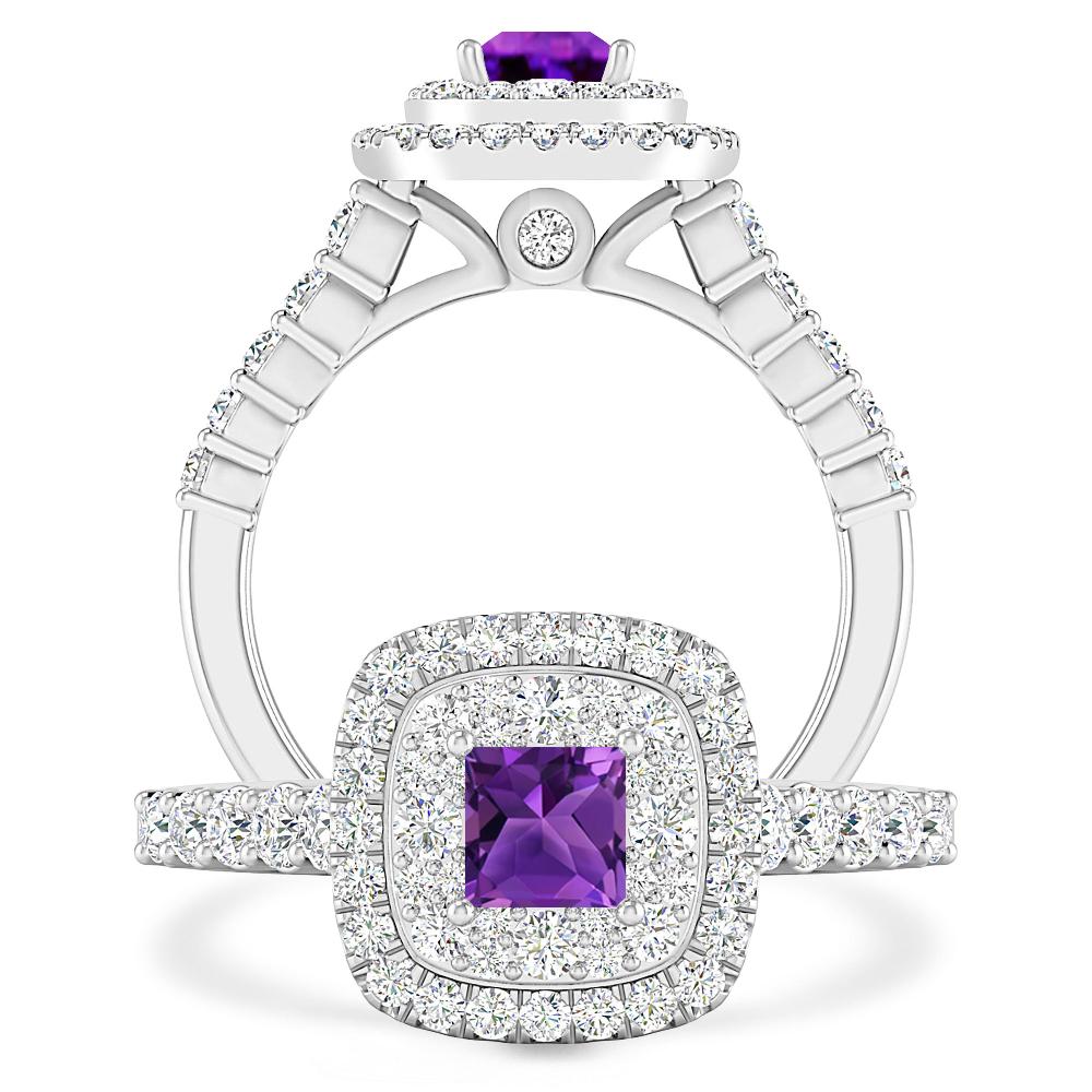 White Gold - Amethyst