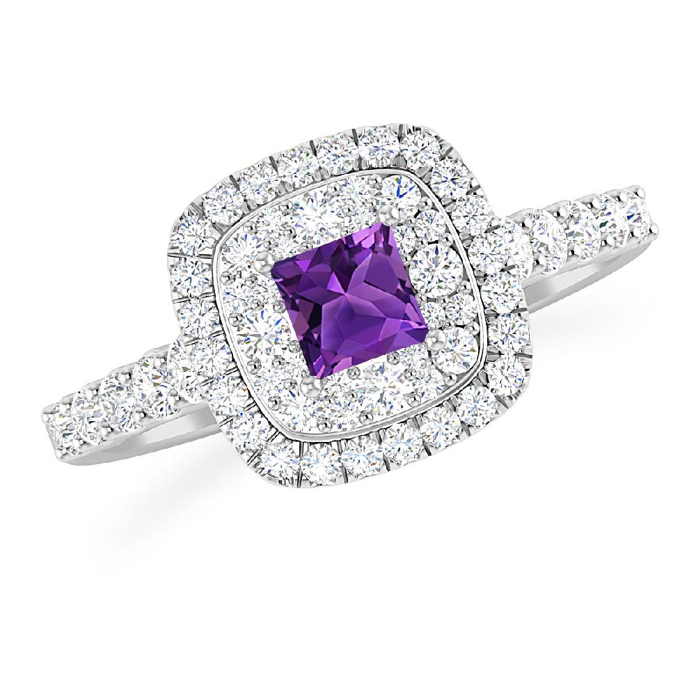 White Gold - Amethyst