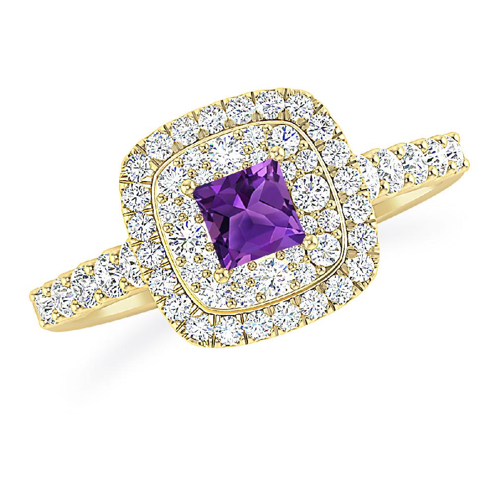 Yellow Gold - Amethyst