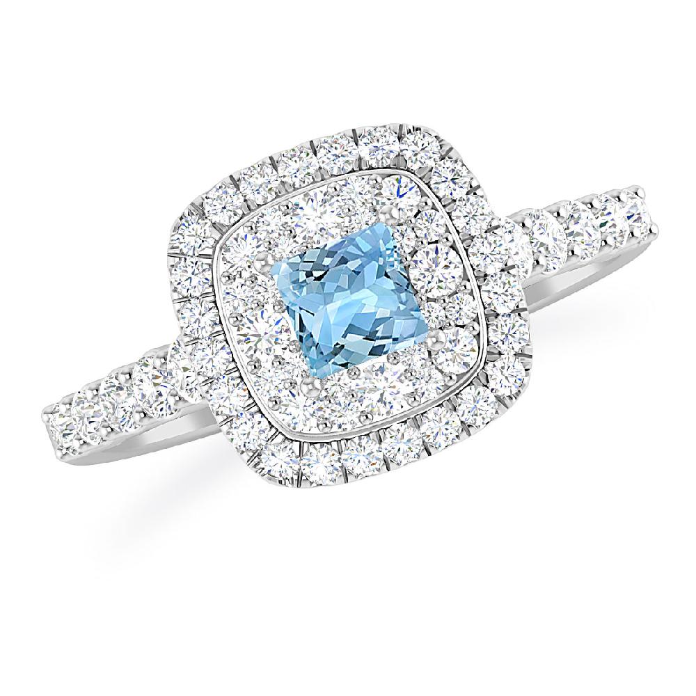 White Gold - Aquamarine