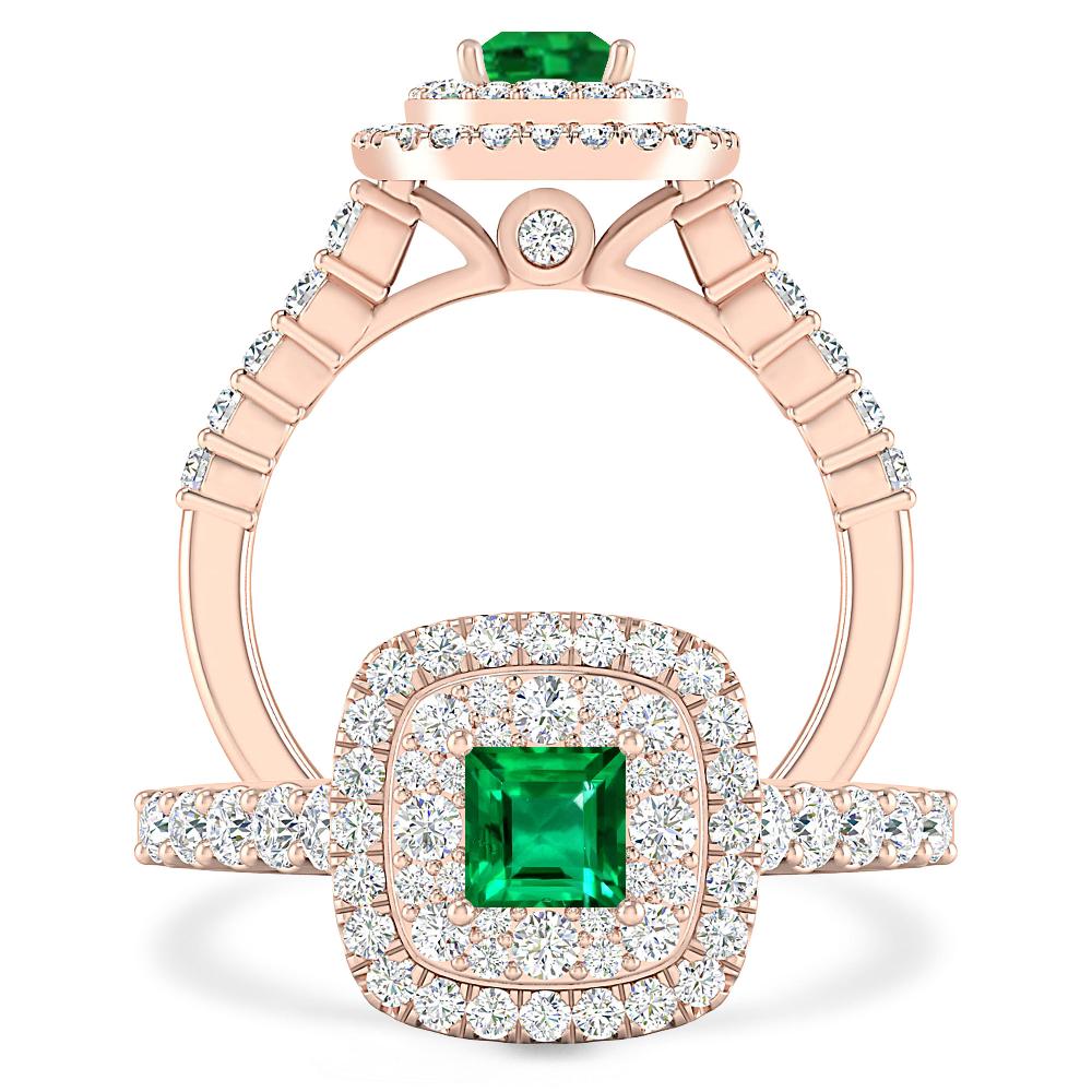 Rose Gold - Emerald