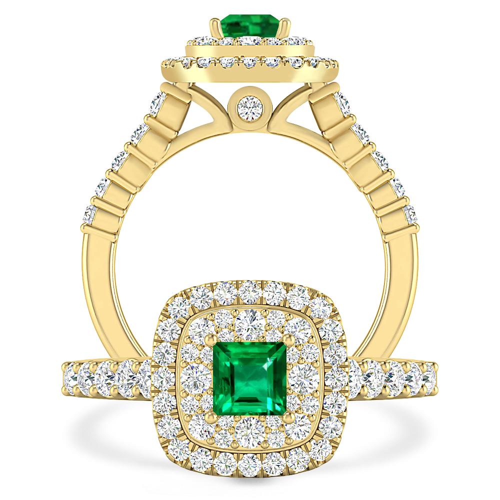 Yellow Gold - Emerald