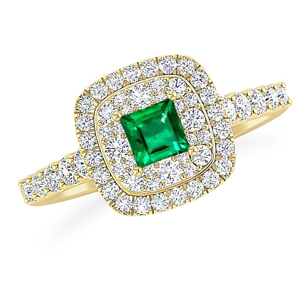 Yellow Gold - Emerald