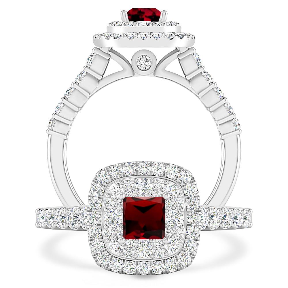 White Gold - Garnet