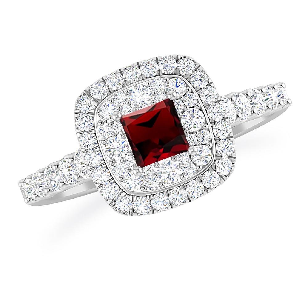 White Gold - Garnet