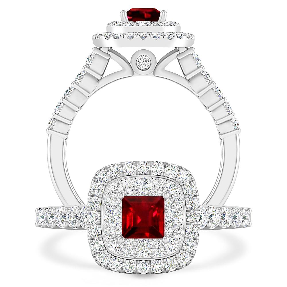 White Gold - Ruby