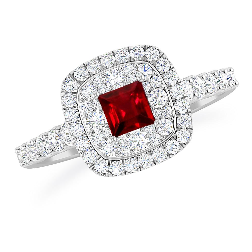 White Gold - Ruby