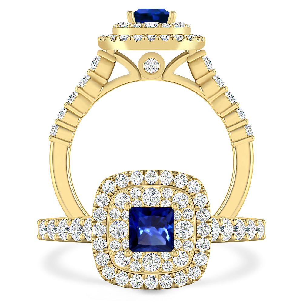 Yellow Gold - Sapphire