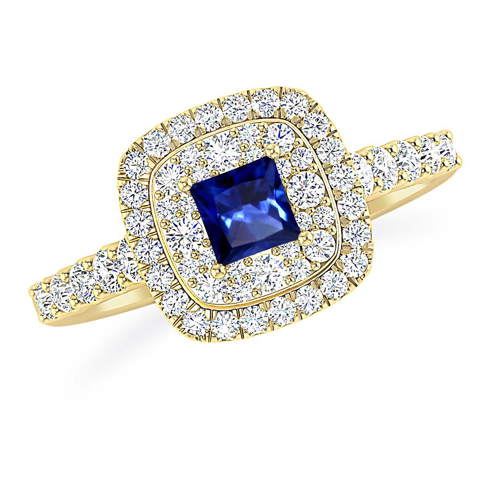 Yellow Gold - Sapphire