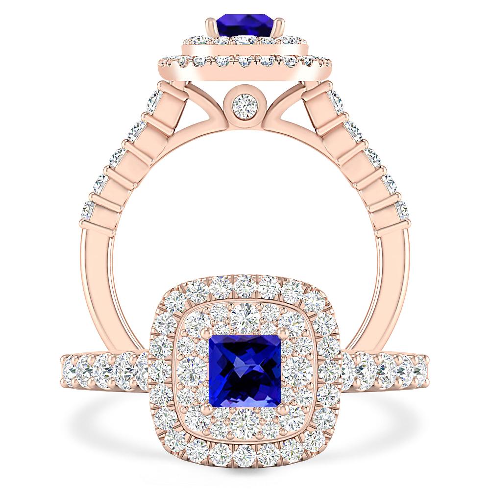 Rose Gold - Tanzanite