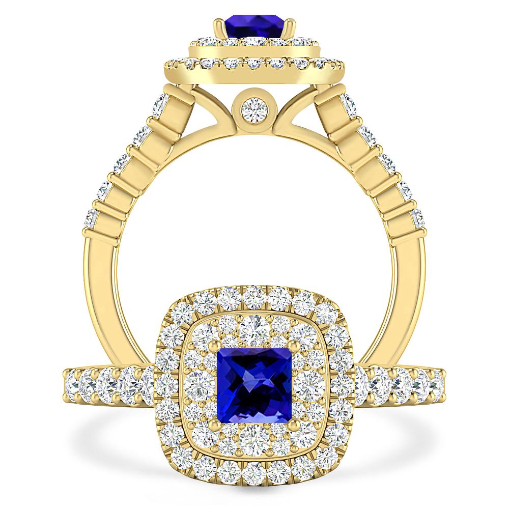 Yellow Gold - Tanzanite