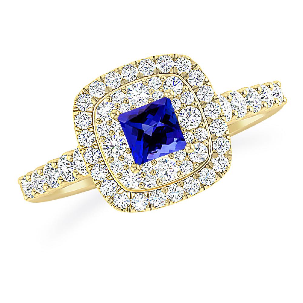 Yellow Gold - Tanzanite