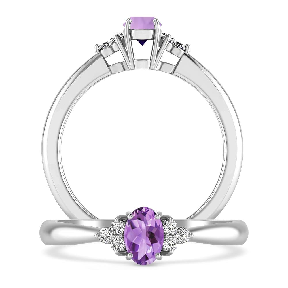 White Gold - Amethyst