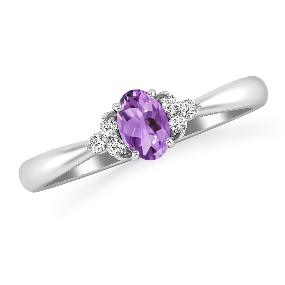 White Gold - Amethyst