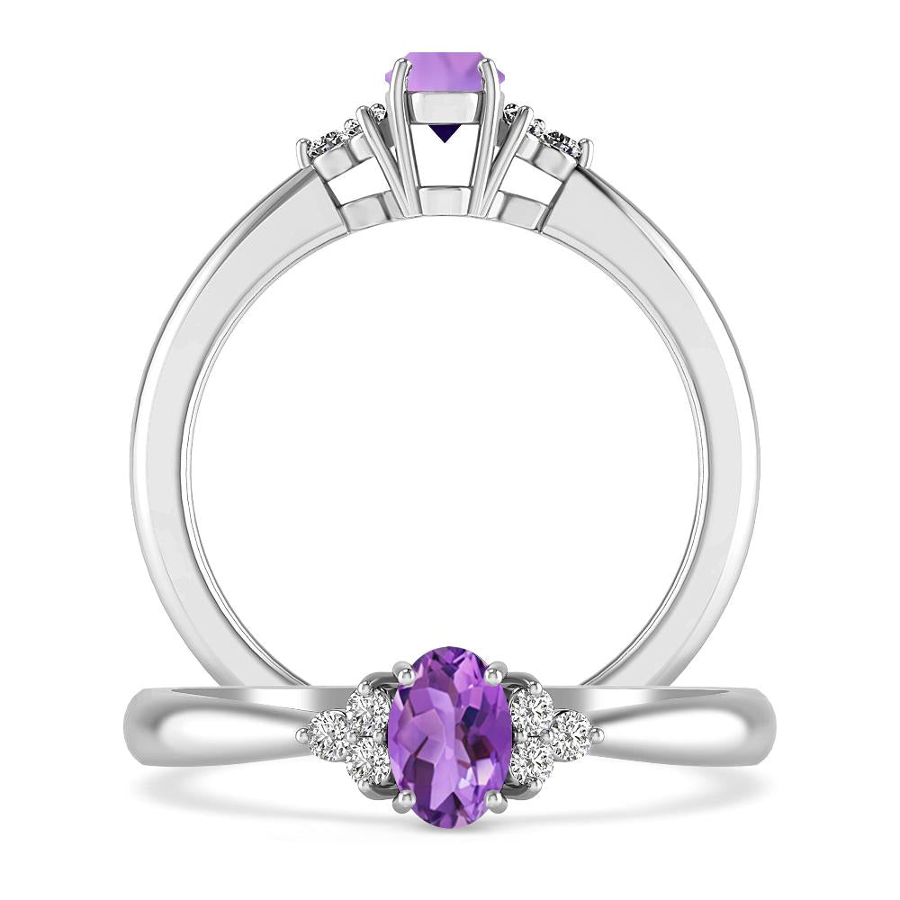 White Gold - Amethyst