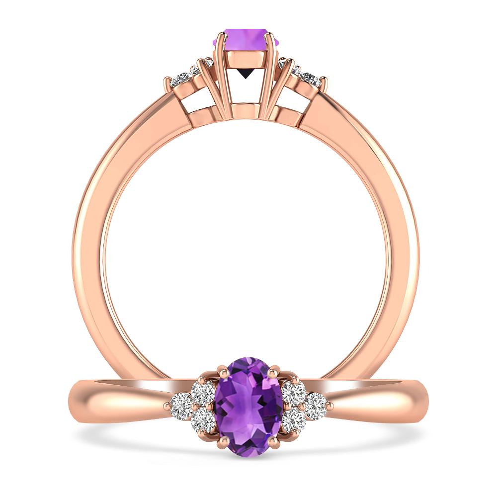 Rose Gold - Amethyst