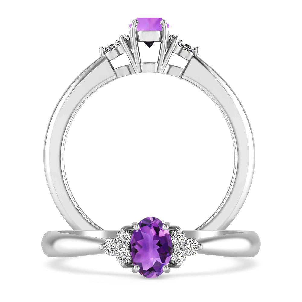 White Gold - Amethyst