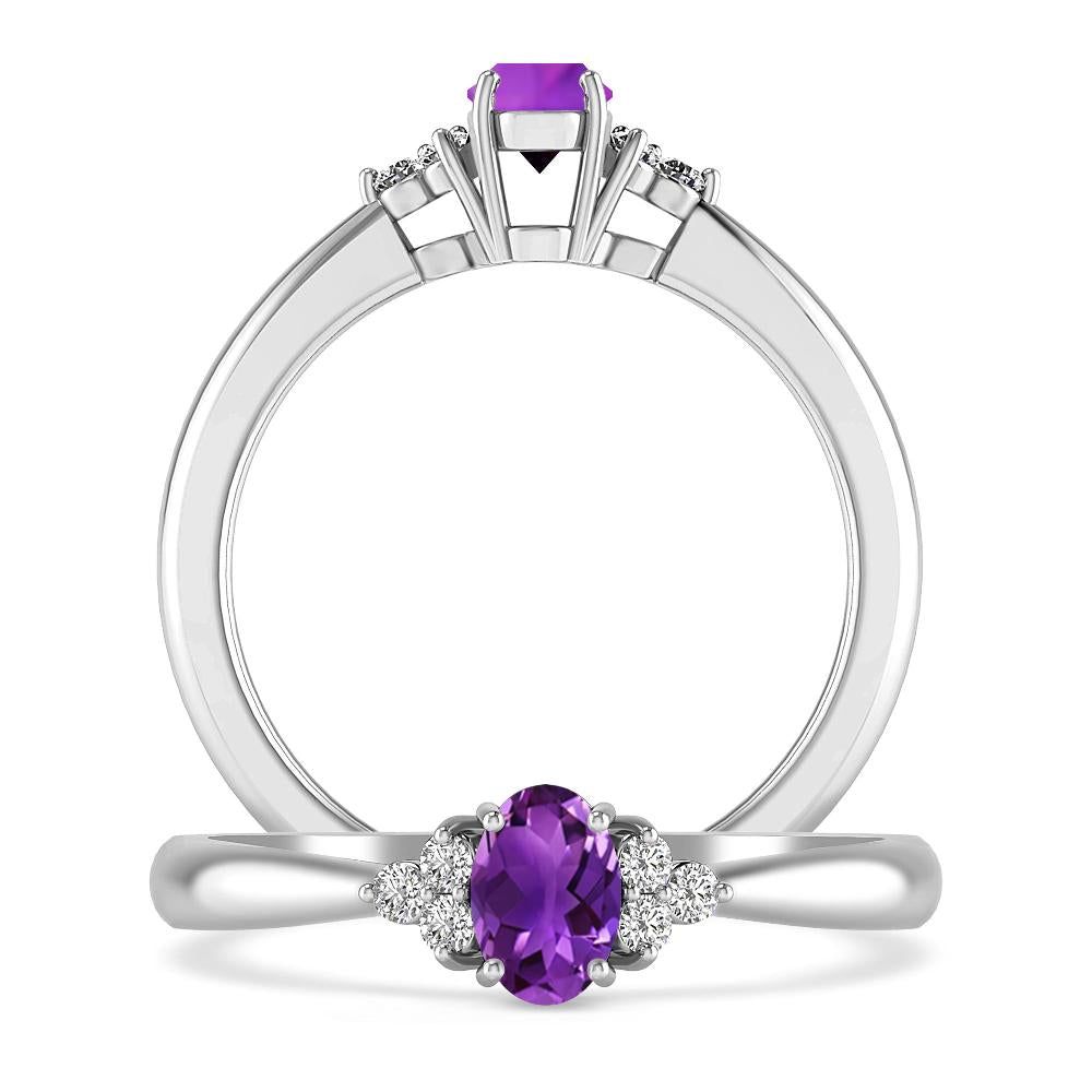 White Gold - Amethyst