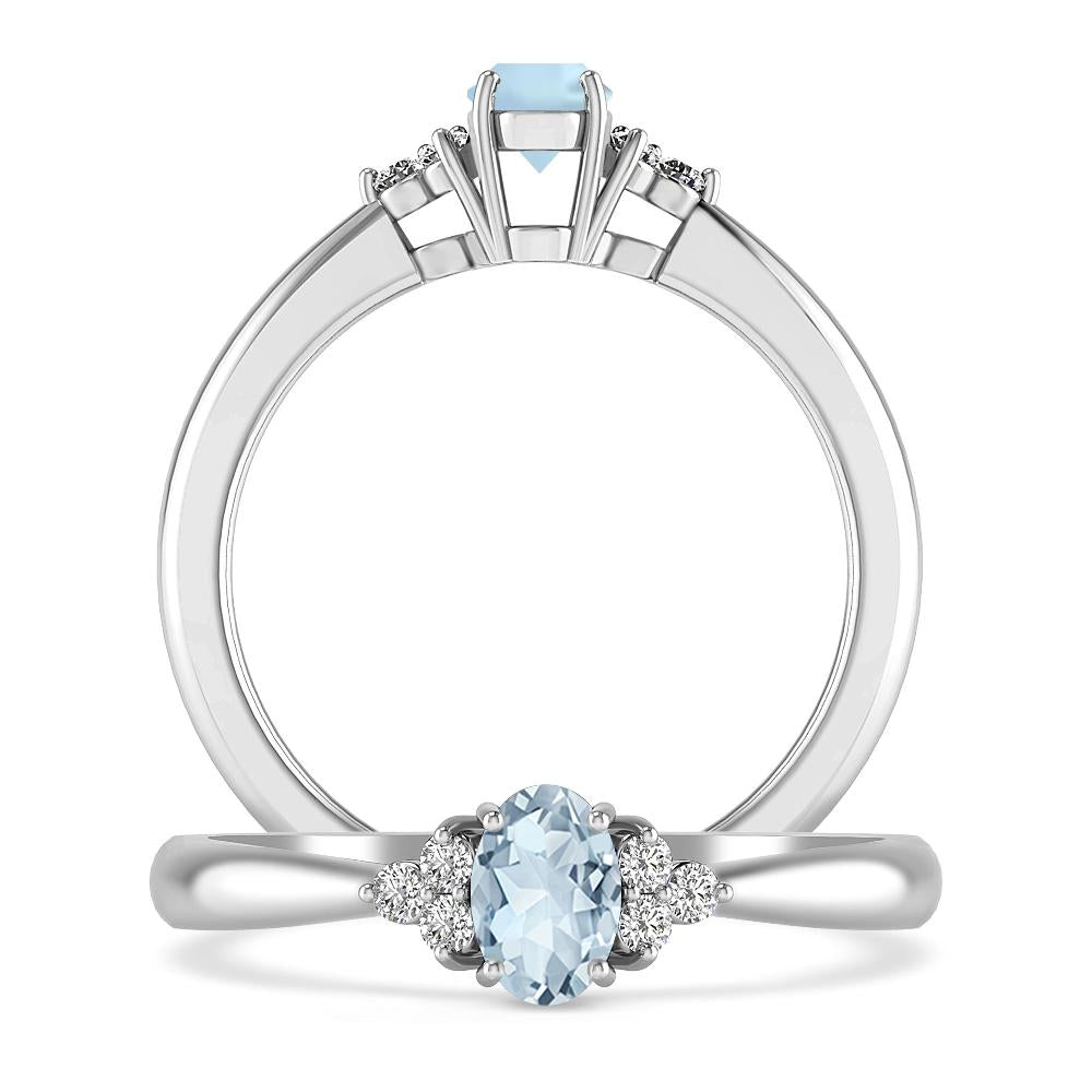 White Gold - Aquamarine