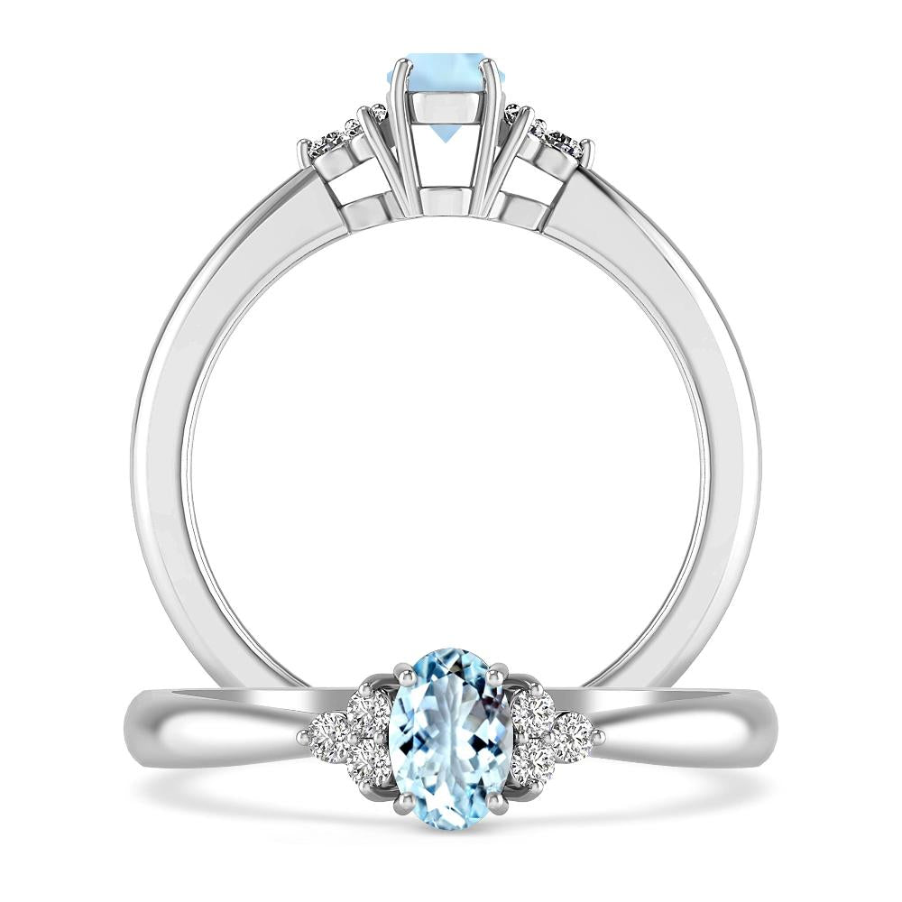 White Gold - Aquamarine