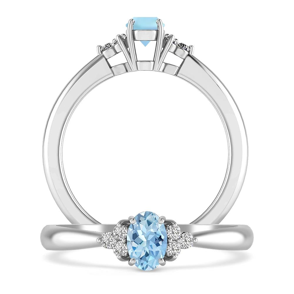 White Gold - Aquamarine