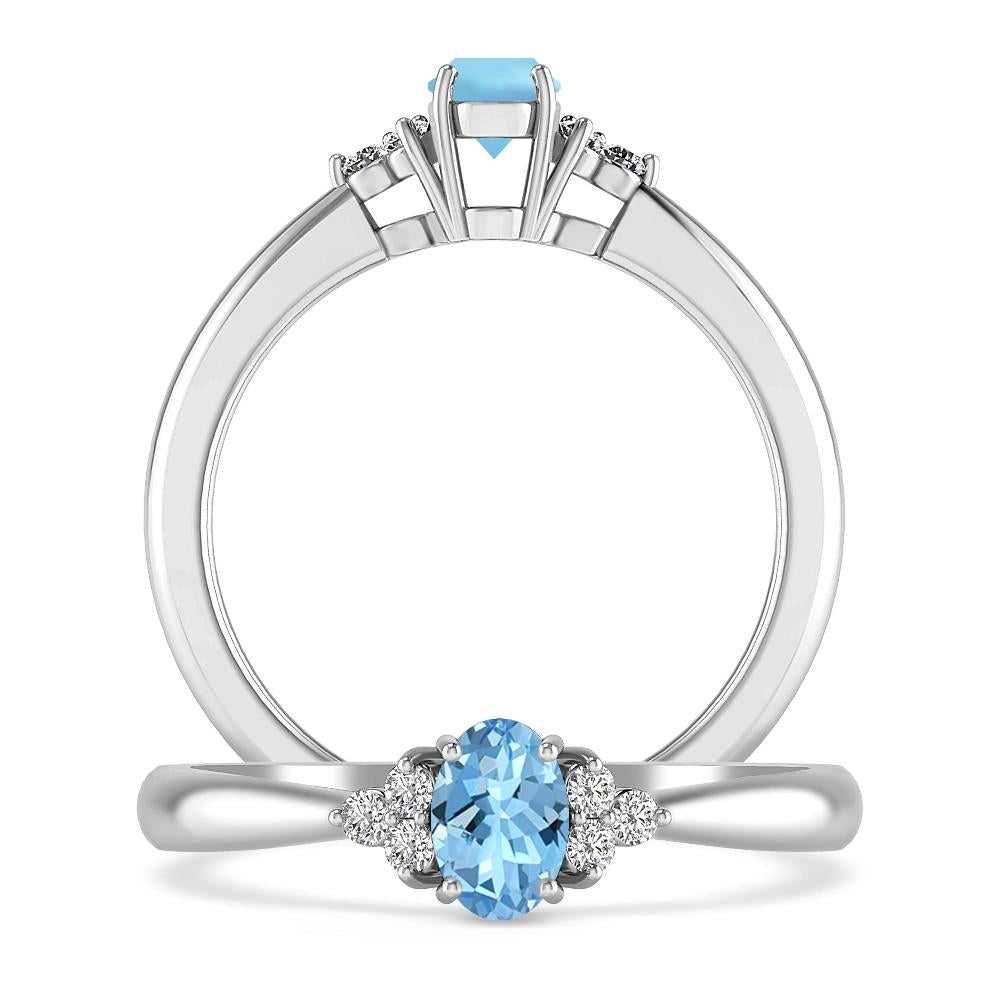 White Gold - Aquamarine