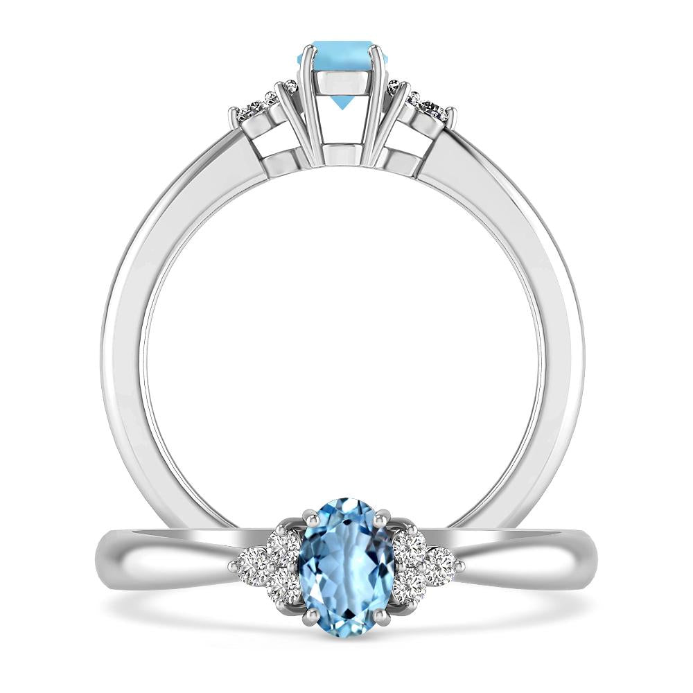 White Gold - Aquamarine