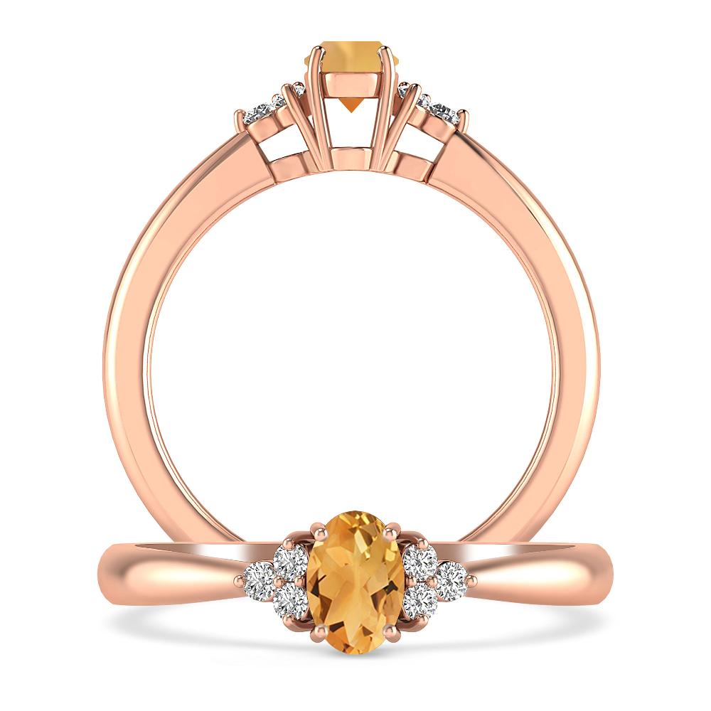 Rose Gold - Citrine