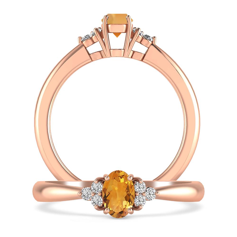 Rose Gold - Citrine