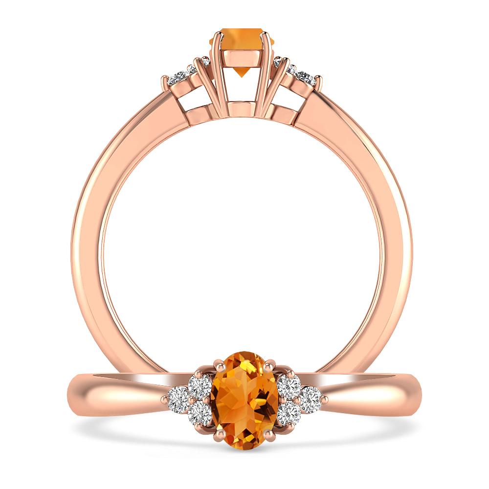 Rose Gold - Citrine