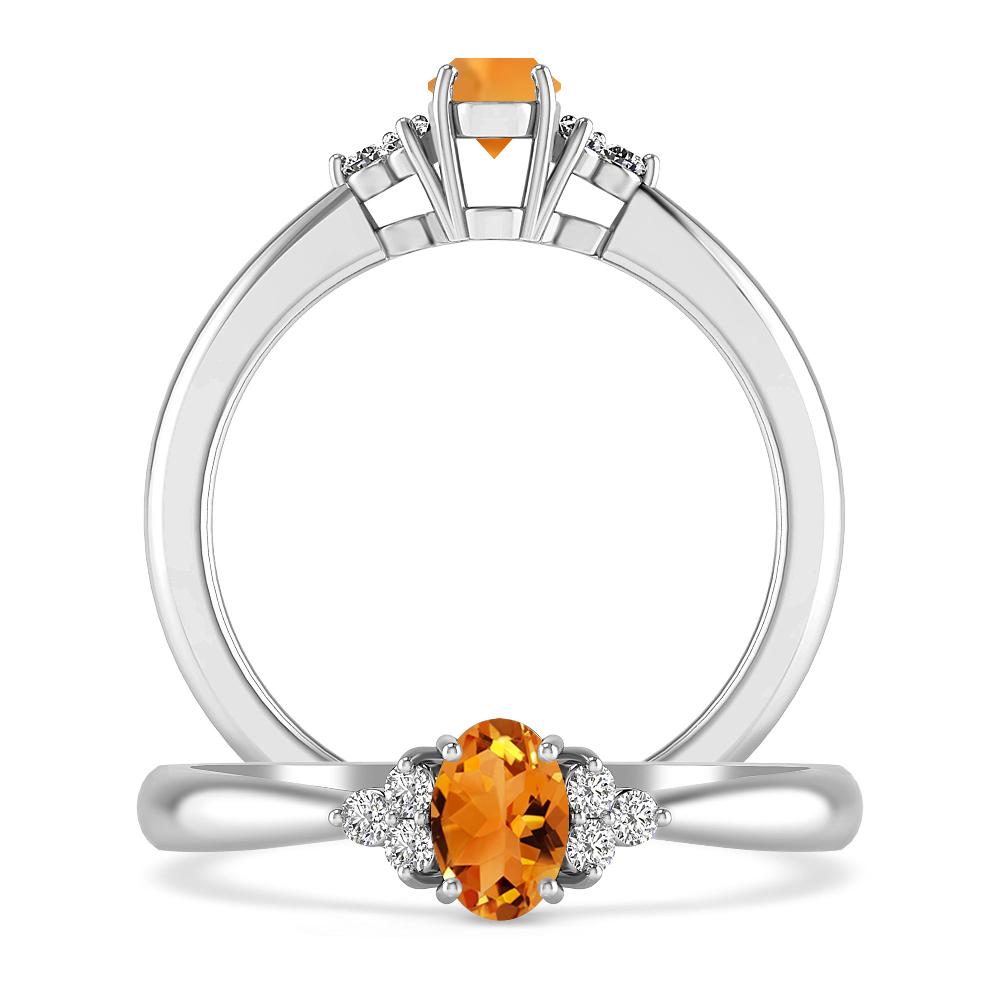 White Gold - Citrine