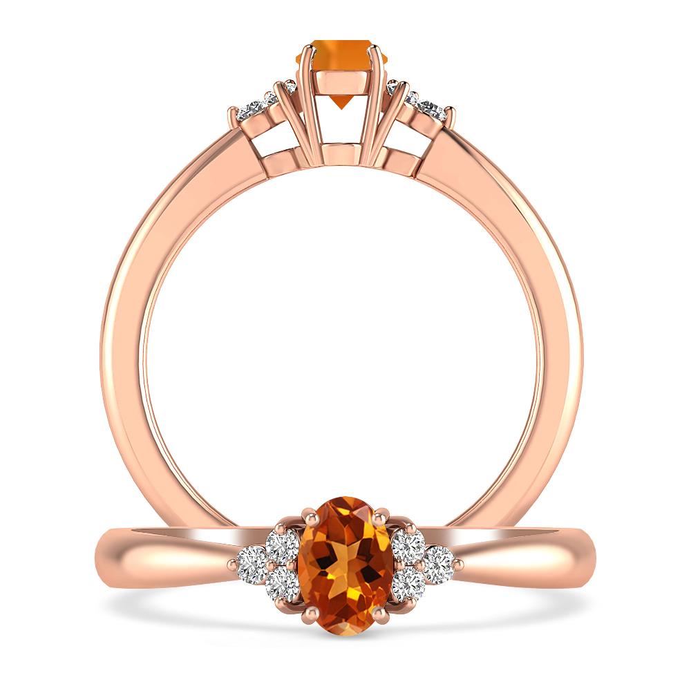 Rose Gold - Citrine