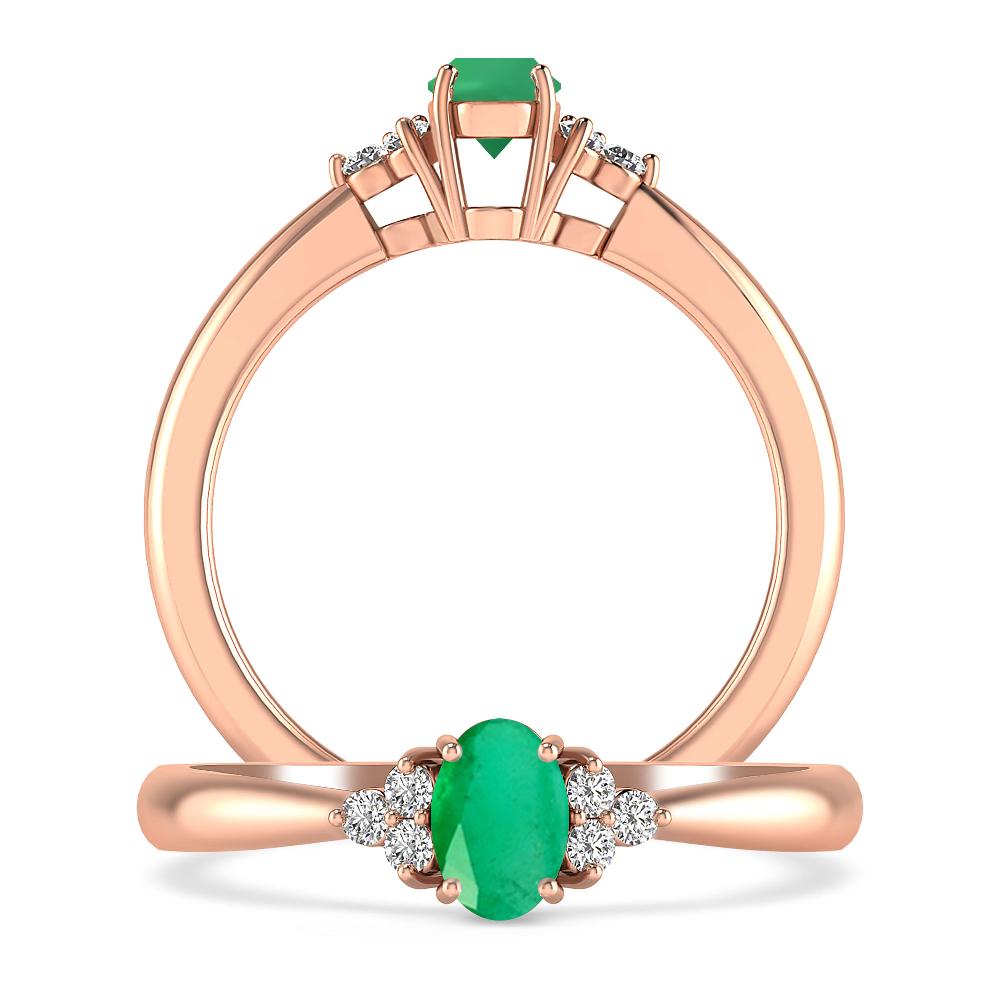 Rose Gold - Emerald