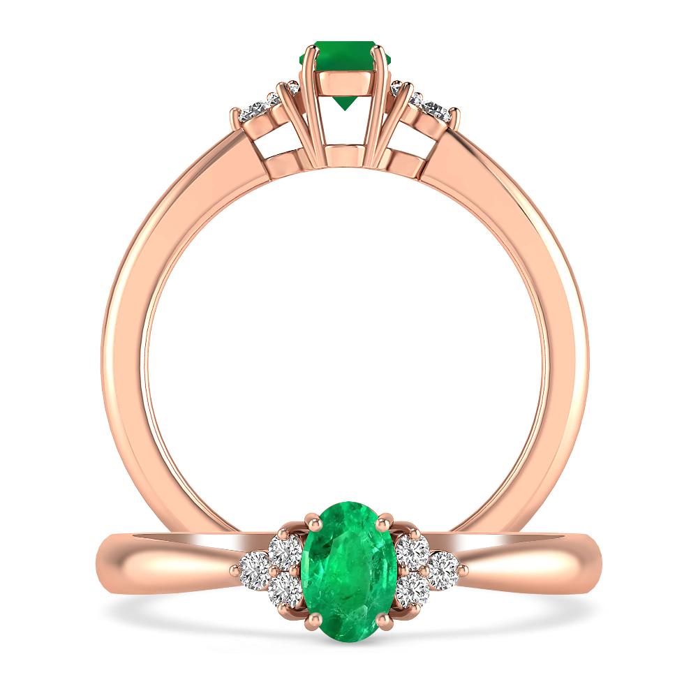 Rose Gold - Emerald