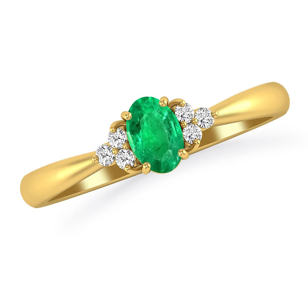 Yellow Gold - Emerald