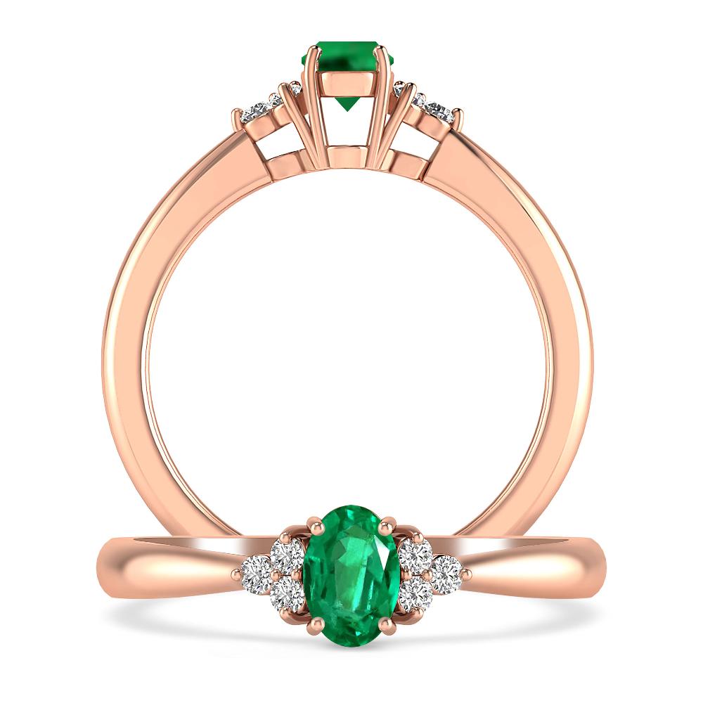 Rose Gold - Emerald