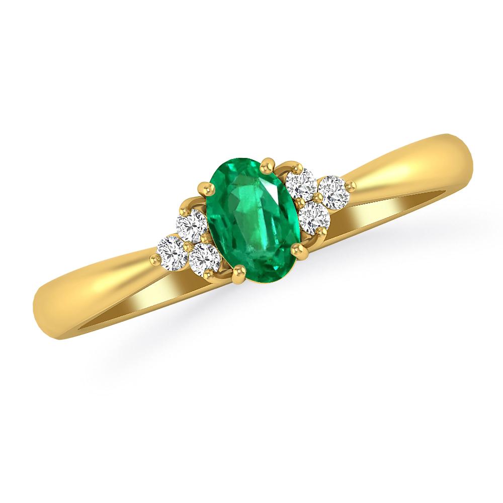 Yellow Gold - Emerald