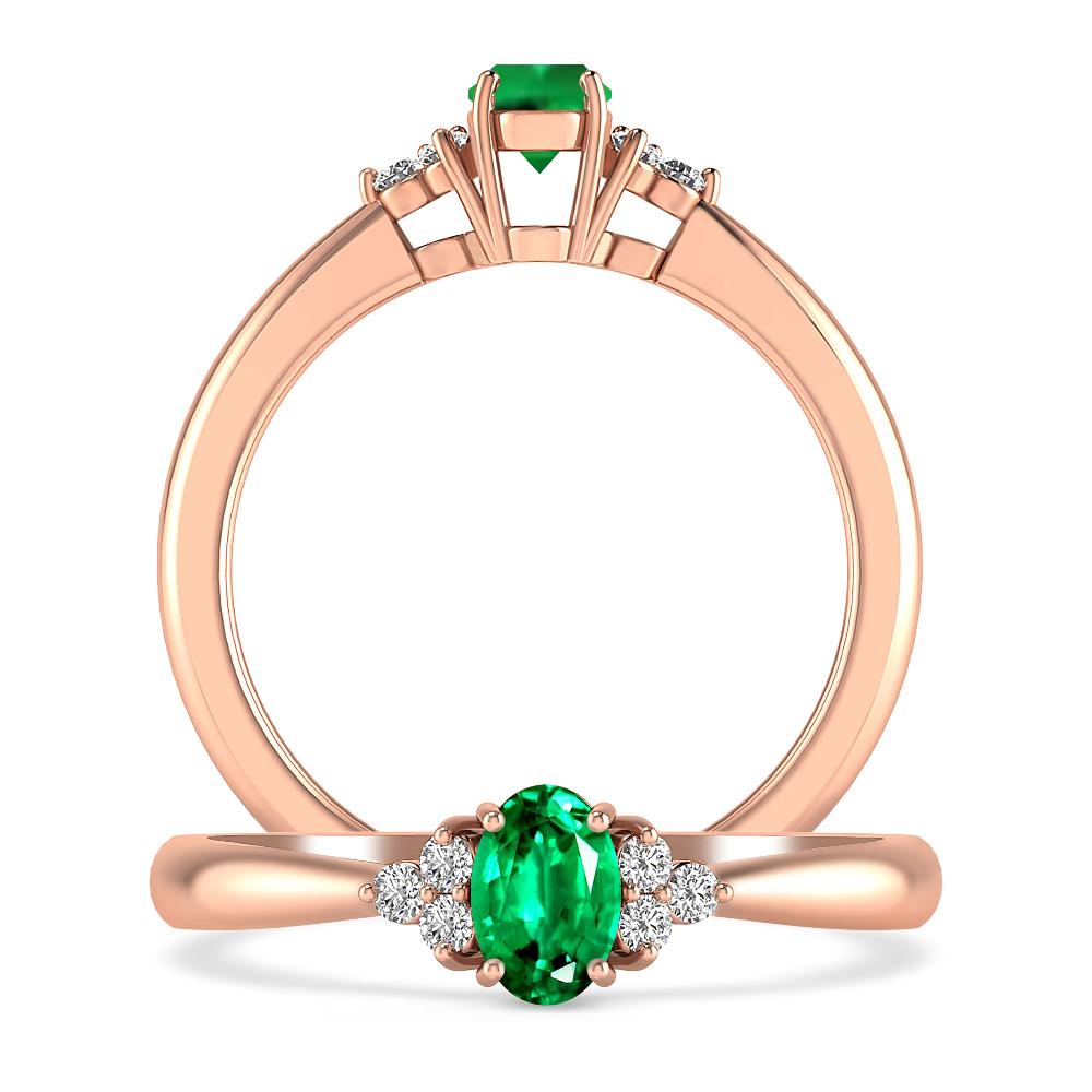 Rose Gold - Emerald